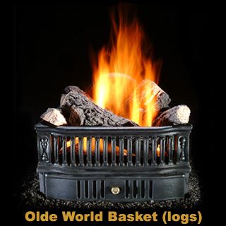 Olde World Basket & Logs Man