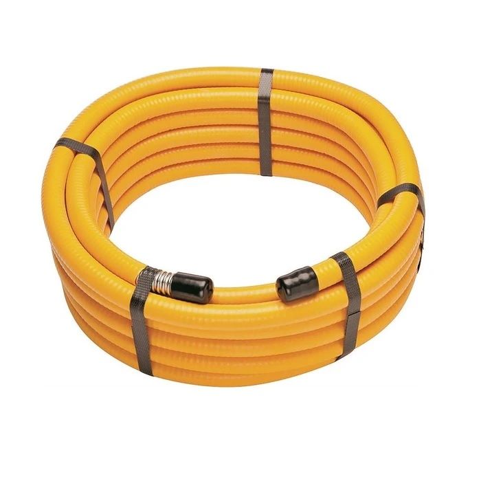 PH3SS12 Pro 1/2"ID STAINLESS Whistle Free 3Ft Gas Flex Hose; 1/2" Brass Flared 