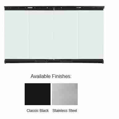 Bi-Fold Glass Doors | Black Trim
