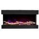 Amantii Tru-View 3-Sided Slim 60 Electric Fireplace