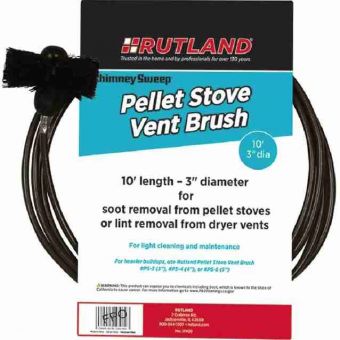 Pellet Stove Vent Brush and Handle