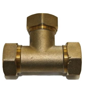 3/4 in X 1/2 in X 1/2 in Csst Brass Reducing Tee