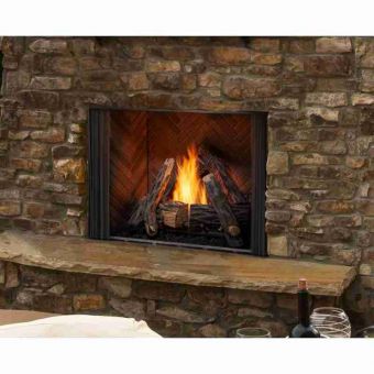 Gas Burning Outdoor Fireplace 