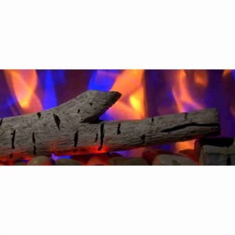 Birch log set with rocks | Entice 36