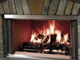 Outdoor Lifestyles Wood Burning Fireplace | Herringbone Refractory | Montana 36