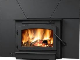 Timberwolf Economizer EPI22-1 | Wood-Burning Fireplace Insert | Door | Dual Blowers | Surround