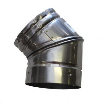 8 in Stainless Steel 45 Liner Elbow