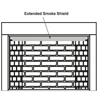 Extended Smoke Shield for Cottagewood 36 | Outdoor Lifestyles